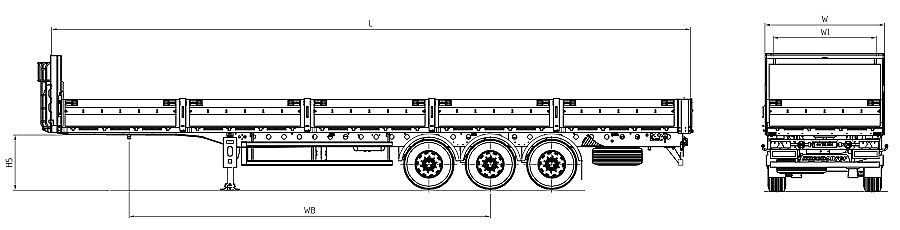 Бортовой полуприцеп Kassbohrer K.SPL 3 