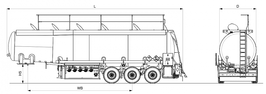 Полуприцеп бензовоз Кессборер K.STB E 39